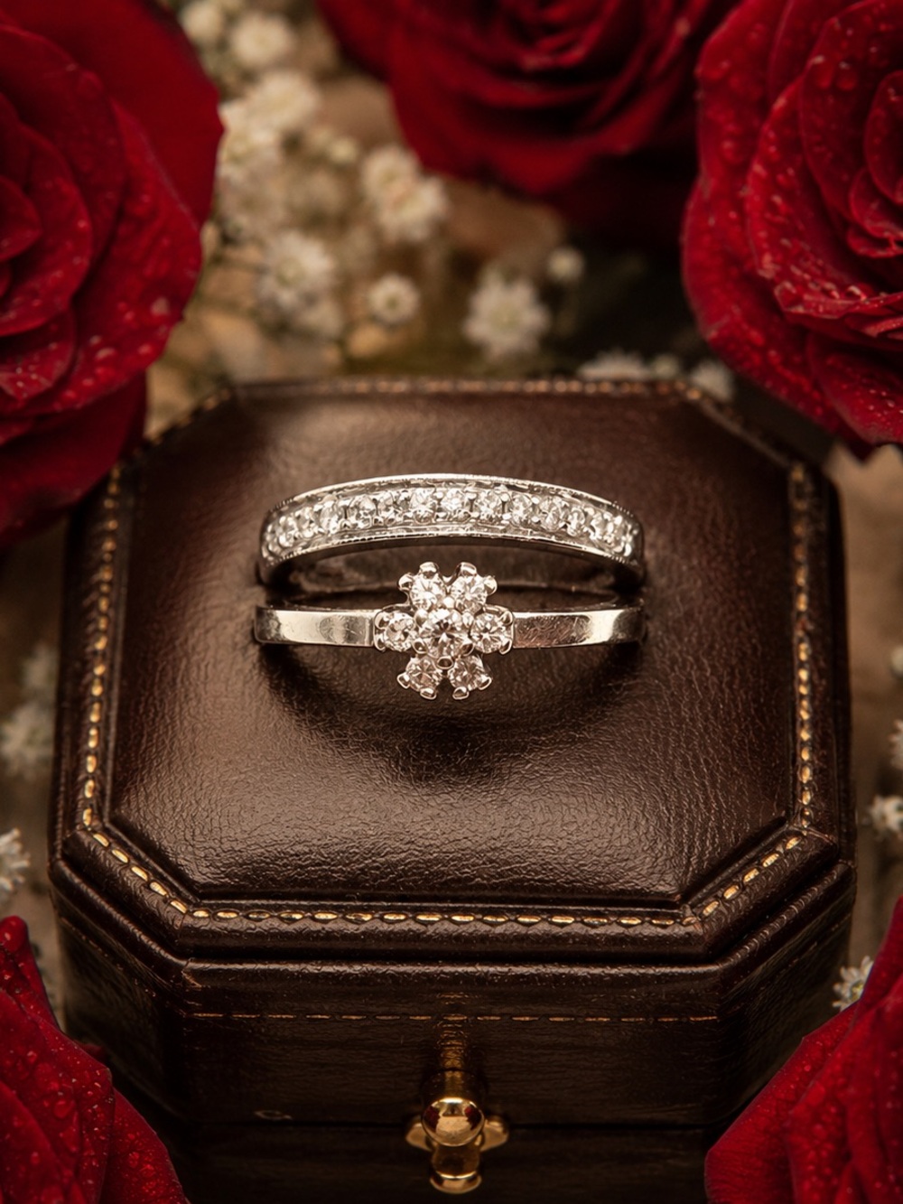18K GOLD DIAMOND RING - Picture 2 of 5